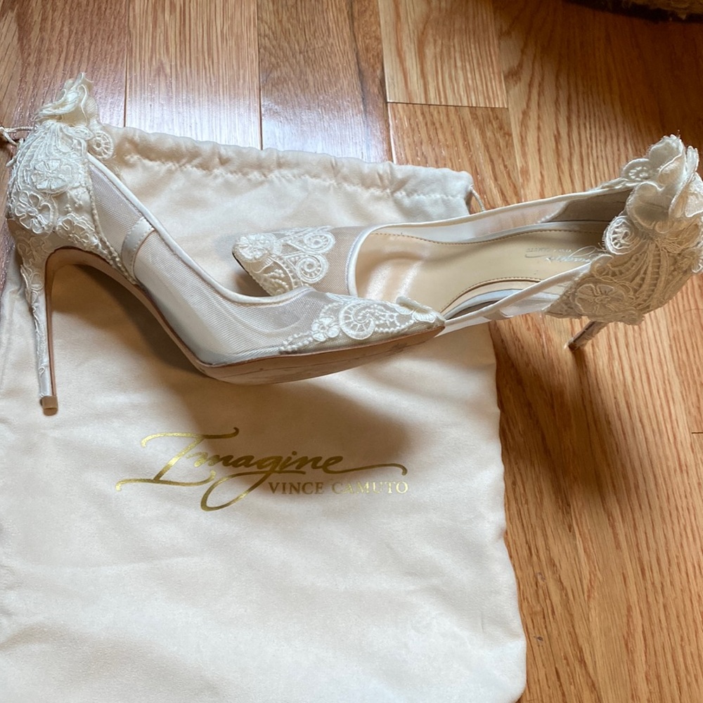 Imagine Vince camuto wedding shoe